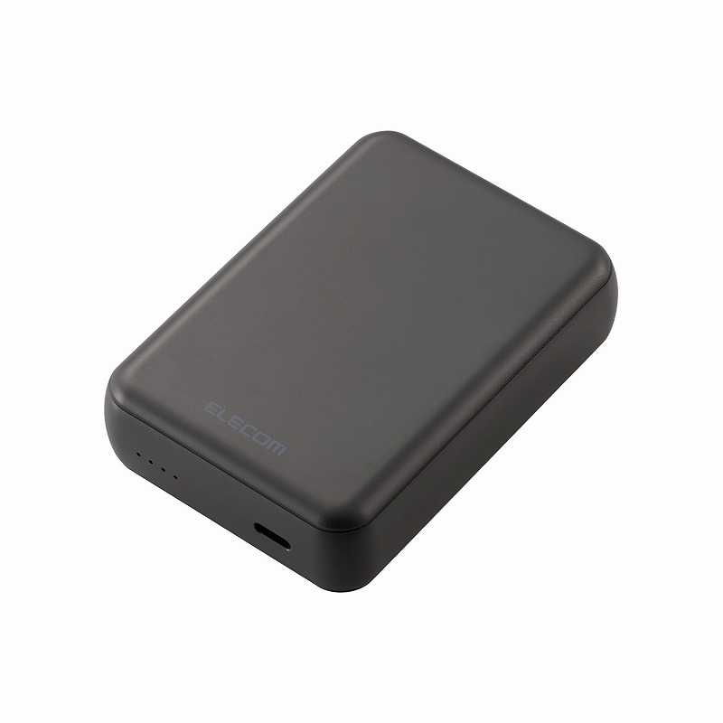 超コンパクトモバイルバッテリー(10000mAh/3A/USB Type‐C×1)【ダークグレー】