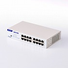 Ｇｉｇａ対応１６ポートスイッチ（金属筐体　電源内蔵）