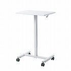 【サンワサプライ】ガス圧式昇降パーソナルデスク(W620×D435×H765ー1105mm)