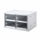 【サンワサプライ】スマートフォン保管庫　収納庫　収納ボックス　4台収納　学校やオフィスで一括管理