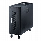 【サンワサプライ】HUBボックス　2U　キャスター付き　ブラック