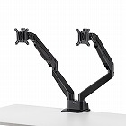 【サンワサプライ】液晶モニターアーム　デュアルモニター　デュアルディスプレイ　2面　水平垂直多関節