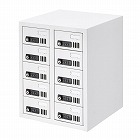 【サンワサプライ】スマートフォン保管庫　収納庫　収納ボックス　10台収納　学校やオフィスで一括管理