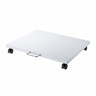 【サンワサプライ】プリンタ台　ロータイプ　床置き　キャスター付き　幅50cm×奥行き50cm