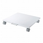 【サンワサプライ】プリンタ台　ロータイプ　床置き　キャスター付き　幅50cm×奥行き50cm