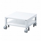 【サンワサプライ】プリンタ台　プリンタラック　キャスター付き　収納　棚付き