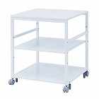 【サンワサプライ】プリンタ台　プリンタラック　キャスター付き　収納　棚付き