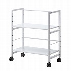 【サンワサプライ】高耐荷重ワゴン（2段）横幅70cm　奥行34.5cm　高さ80.3cm