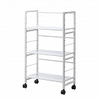 【サンワサプライ】高耐荷重ワゴン（3段）横幅70cm　奥行34.5cm　高さ11.7cm