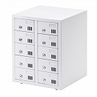 【サンワサプライ】スマートフォン保管庫　収納庫　収納ボックス　10台収納　シリンダ錠