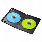 【サンワサプライ】DVDトールケース（2枚収納・30枚セット・ブラック）