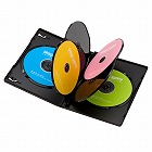 【サンワサプライ】DVDトールケース（6枚収納・10枚セット・ブラック）