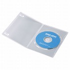 【サンワサプライ】スリムDVDトールケース（1枚収納・10枚セット・クリア）