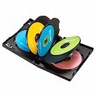 【サンワサプライ】DVDトールケース（8枚収納・3枚セット・ブラック）