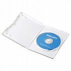 【サンワサプライ】DVDトールケース（1枚収納・10枚セット・ホワイト）