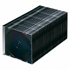 【サンワサプライ】Blu-ray・DVD・CDケース（スリムタイプ・50枚セット・ブラック）