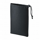 【サンワサプライ】マルチクッションケース（Mサイズ・巾着タイプ・ブラック）