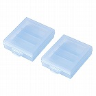 【サンワサプライ】電池ケース（単3形用2個セット・ブルー）