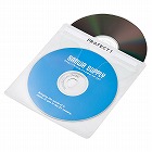 【サンワサプライ】CD/DVD不織布ケース（ブルーレイディスク対応・50枚入り・ホワイト）