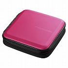 【サンワサプライ】ブルーレイディスク対応セミハードケース（24枚収納・ピンク）