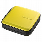 【サンワサプライ】ブルーレイディスク対応セミハードケース（24枚収納・イエロー）