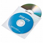 【サンワサプライ】DVD・CD不織布ケース（50枚入り・ホワイト）