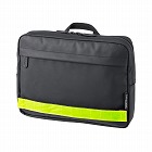 【サンワサプライ】現場用ショルダーポーチ　反射テープ　着脱可能　タブレット収納　クッション内蔵