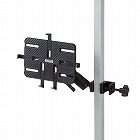 【サンワサプライ】支柱取り付け用タブレットホルダー（2関節）