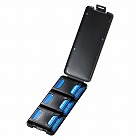 【サンワサプライ】SDカードケース（6枚収納・2段・ブラック）