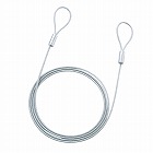 【サンワサプライ】eセキュリティ　ワイヤー長2.0m　直径3.5mm　ビニールコーティング加工