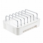 【サンワサプライ】スマートフォン・タブレット用スタンド　充電器収納タイプ　6台設置用