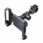 【サンワサプライ】フォークリフト　タブレット　固定　ホルダー　産業用　クランプ取付　円柱取付　鍵付