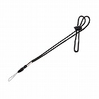 【サンワサプライ】ネックストラップ（細ひも・ブラック）