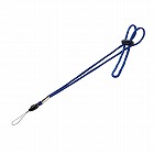 【サンワサプライ】ネックストラップ（細ひも・ブルー）
