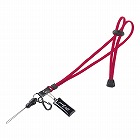 【サンワサプライ】ネックストラップ（丸紐、レッド）