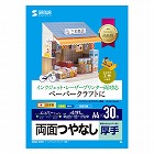 【サンワサプライ】ペーパークラフト用紙　（インクジェット/レーザー対応・A4サイズ・30枚入り）