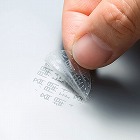 【サンワサプライ】セキュリティシール透明15面(丸シール・透明)