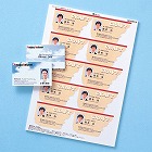 【サンワサプライ】名刺カード（カラーレーザー用・つやなし・マット・10シート）