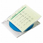 【サンワサプライ】手書き用CD/DVD　インデックスカード（グリーン）