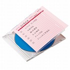 【サンワサプライ】手書き用CD/DVD　インデックスカード（ピンク）
