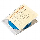 【サンワサプライ】手書き用CD/DVD　インデックスカード（イエロー）