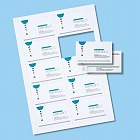 【サンワサプライ】名刺カード（印刷用紙・マルチタイプ・厚手・20シート）