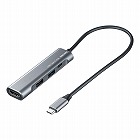 【サンワサプライ】USB　Type-C　ドッキングステーション　PD/60W対応　4K対応