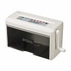 【サンワサプライ】手動シュレッダー　家庭用　クロスカット　2枚細断　連続無制限使用　3L　卓上