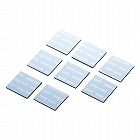 【サンワサプライ】冷却パット　アルミ　17mm　角型　8枚入り　ブルー　ノートパソコン