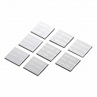 【サンワサプライ】冷却パット　アルミ　17mm　角型　8枚入り　シルバー　ノートパソコン