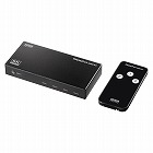 【サンワサプライ】3入力1出力DisplayPort切替器　8K/30Hz対応　リモコン付き