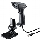 【サンワサプライ】バーコードリーダー　1次元　2次元　USB　有線　日本語QRコード　JANコード