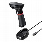 【サンワサプライ】バーコードリーダー　バーコードスキャナ　QRコード　JANコード　ワイヤレス