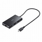 【サンワサプライ】USBハブ　LAN対応　Type　C　3ポート　セルフパワー　2.5GLAN対応